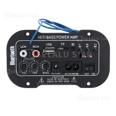 ampli full bass subwoofer amplifier mini bluetooth 8-12 Inci Amplifiers untuk Speaker AC 220V 12V 24V Penguat Bluetooth Digital Penguat Suara Stereo Papan Subwoofer Dual Mendukung USB TF Remote Control HIFI Penguat Daya Amplifier HiFi BASS mikrofon