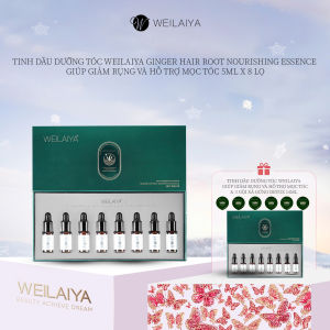 [MUA 1 TẶNG 1] Tinh dầu dưỡng tóc Weilaiya Ginger Hair Root Nourishing Essence giúp ngăn rụng và kích thích mọc tóc 5ml x 8 lọ