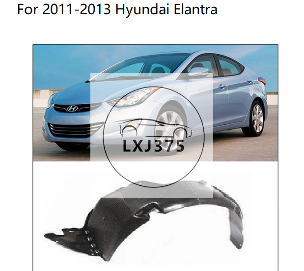 thumbnail image 2 of Evan-Fischer Front Driver Side Fender Liner For Hyundai Elantra 2004-2006 - Plastic 2 of 6