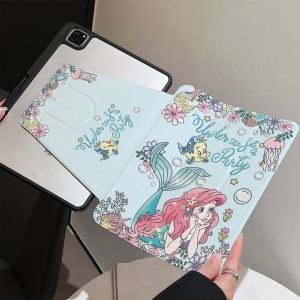 เคสiPadหมุน 360° เจ้าหญิง Pro12.9 22/21/20 Gen11 Pro11 2024 Air6 11 Gen11 Air7 Mini7มหาสมุทร เคสไอพีดี Gen6 Mini7/6 8.3 Air3 10.5