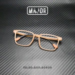 แว่นตาสายตายาว เลนส์ 2ชั้นออโต้ รุ่น Major เมเจอร์ TJ2191 ในร่มเลนส์ใสออกแดดเปลี่ยนสีเทาดำ