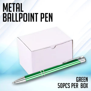 Printing View - 50PCS Metal Business Signature Ballpoint Pen Black Ink Office School Supplies