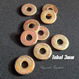 10pcs  Ring M8 M8 Lebar tebal 3mm / Ring Plat M8 Lebar tebal 3mm / Ring Plat M8 Standart / Ring M8 standar / Ring Plat Besi M8 / Ring Baut M8 / Ring K12 M8 / Ring Baut K12/ Ring Baut M8 K10 / Ring Baut Kunci 12 10pcs grosir