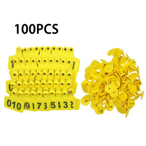 100set Pig Ear Tags 001-100 Pig Identification Kit