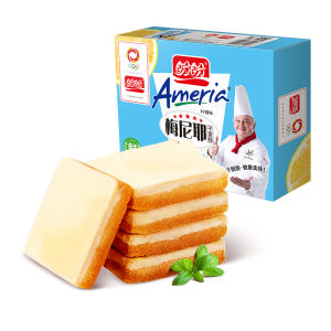 Pan Pan Ameria Dry Cake Melange Dry Cake Cheese Cookies Biscuits Full Box Snack Bulk Multi-Flavor Drying Delicious Small Package Biscuits Dry Delicious Small Package Leisure Food Small Snack Casual Food 盼盼 梅尼耶干蛋糕 奶香味 草莓味 柠檬味奶酪饼干 一口酥酥脆