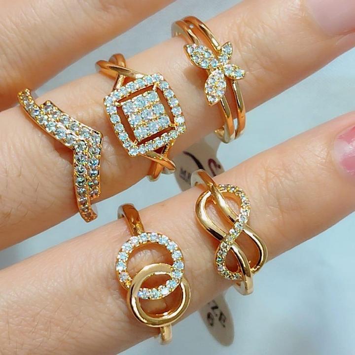 PERHIASAN XUPING CINCIN WANITA VARIASI TERBARU ANTI KARAT ANTI