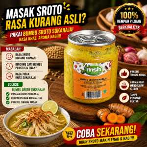 Bumbu Sroto Sukaraja 190 gr  Bumbu Sroto Sukaraja Non MSG  Bumbu Sroto Sukaraja Siap Masak