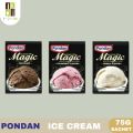 Pondan Magic Ice Cream Mix / Bubuk Es Krim Coklat / Strawberry / Vanilla 75g. 