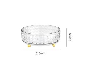 Easy-to-take diamond cutting ppt rotating organizer plate