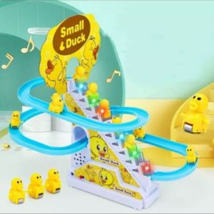 PROMO MAINAN ANAK TRACK TANGGA SMALL DUCK BEBEK KUNING BISA NYALA ADA LAMPU DAN MUSIK