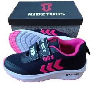 Sepatu Sekolah Anak Laki Laki Perempuan Sepatu Warna Hitam Murah Tali Perekat Rekat Kecil Tanggung Umur 6-10 Tahun PAUD TK SD SMP SMA Kelas 1 2 3 4 5 6 7 8 9 0-KIDZTUBS1909040824