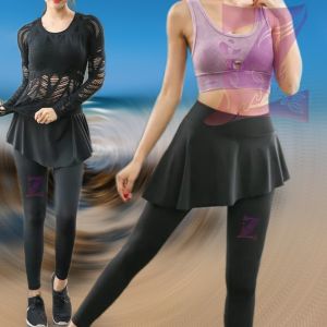 Rok Legging Sport olahraga Yoga Senam Bersepeda / Celana Legging Rok Miring / Celana wanita terbaru 2022 kekinian viral
