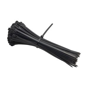 Reusable Nylon Zip Tie Releasable Cable Ties Wire Arrangement Tie Indoor Outdoor Adjustable Tie Wraps (Black/White)