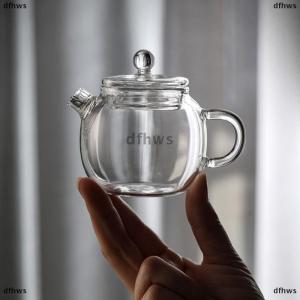 [COD] dfhws 150ml 5oz Mini Clear Teapot High Borosilicate For Hot Beverages Teapot For One Person Use Kung Fu Tea For Home Office Cafe