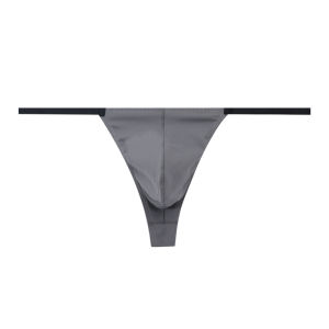 บุรุษเซ็กซี่บิกินี่จีสตริงกางเกงแนวราบ U นูนถุงขนาดใหญ่ผู้ชายทองเดียว T-Back นูนกระเป๋าชุดชั้นในกางเกงที่เป็นของแข็ง