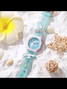 2026 Kids Kawaii Children Wrist Watch Hello Kitty Kuromi Cinnamoroll Silica Gel Chronograph Watch