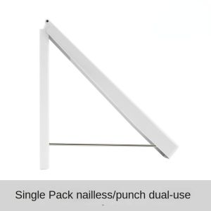 Invisible Clothes Hanger Free Balcony Indoor Dryer Bathroom Folding Wall Without Punching Balcony Bay Window Drying Artifact