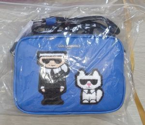 Karl Lagerfeld Ikonik collection - Maybelle Crossbody with embroidered/chenille application