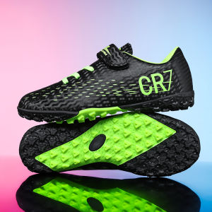 New Hot Children Football Boots Outdoor Trainers Soccer Shoes for Kids Boys Girls Hook Loop Football Cleats Futsal Sneakers28-392026