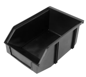 Anti-Static Slanted Parts Box (Wall-Mountable) No.3/4/5 ESD Component Storage Box Black for Electronic Components