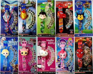 นาฬิกาเด็ก มีไฟ นาฬิกาข้อมือเด็ก ฉายแสงได้ สลับรูปภาพได้ถึง24ภาพ นาฬิกาเด็กผู้หญิง นาฬิกาเด็กผู้ชาย มีไฟฉายภาพ (RC122)