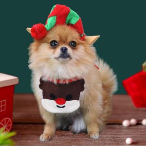 Yếm đeo cổ thú cưng - vòng yếm chó mèo hình ông già noel dễ thương cao cấp