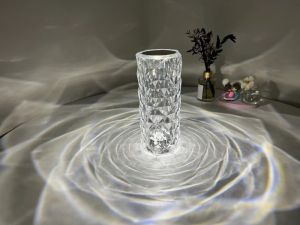 Lampu Hias Meja LED kristal Diamond Table Light 16 Warna Cahaya RGB LAMPU MEJA DIAMOND TABLE CRYSTAL ROSE LAMP TOTCH LAMP