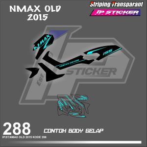 NMAX OLD 2015  (COD) STIKER STRIPING MOTOR YAMAHA NMAX OLD HOLOGRAM DAN TRANSPARAN