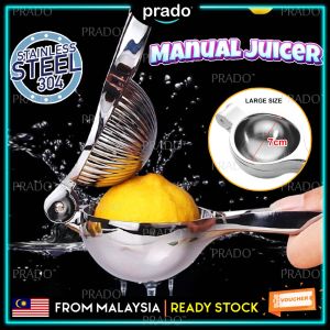 PRADO Malaysia LARGE Size Fruit Juice Hand Press Manual Juicer Lemon Orange Lime Squeezer 304 Stainless Steel