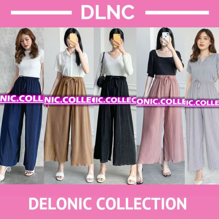 Keisha Casual Plisket Kulot up to XXL Bawahan Celana Panjang