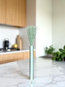 Fuerkaที่ขัดหม้อสแตนเลสแบบมีด้ามจับแปรงขัดหม้อ ด้ามจับถนัดมือไม่เป็นสนิมขัดคราบไหม้ คราบอาหารออกง่าย