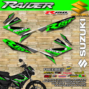 SUZUKI RAIDER FI 150 R150 FI STOCK DECALS STICKER WITH FREEBIES