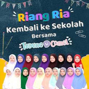 TSC Tudung Sekolah Awning Scuba Premium Original TudungSiComel Tudung Sekolah Putih & Warna