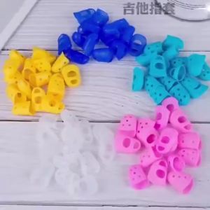 4-piece pain-relieving finger sleeve set silicone finger protectors musical instrument accessories
