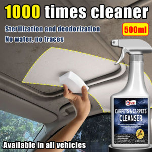 No stains left car interior cleaner 500ml foam cleaner spray for car Foam Cleaner mild formula for Car and House Spray interior detailing cleaner for Deep Cleaning Car detailing products for car foam cleaner spray multi purpose car cleaning pro