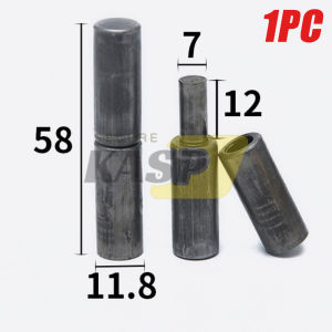 (Per Pcs) Cylindrical Hinges 5/16" To 3/4" Gate Hinges Iron Tube Shaft Heavy Duty Steel Door Hinges