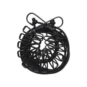 Portable Clothing Clothesline With 12 Clip Retractable Laundry Dryer Clothes Rope Elastic Windproof Clothesline