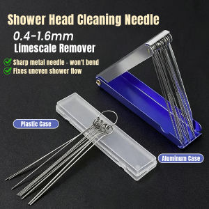 Baete Stainless Steel Showerhead Needle Kit Unclogs Nozzles Stove Holes Plastic/Aluminum Box