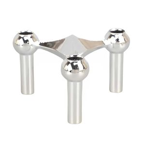 xpkQ Luxury Candlestick Holders 10cm Small Stand Nordic Stainess steel Candlestick for Stick Skinny Candelabra Set Living Room Decor 6B2Z9
