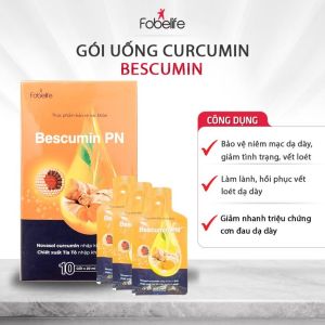 Bescumin PN Fobelife 10 Gói x 20ml – Gói Uống Curcumin Dạng Nước Nano Curcumin Novasol Đức