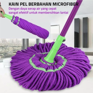 Alat Pel Lantai Putar Otomatis 360 Derajat Twist MOPAlat Pel Lantai Putar Otomatis 360 Derajat Twist MOP