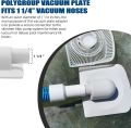 TonGass Above Ground Pool Vacuum Plate Adapter for Summer Waves SFX Skimmer Filter Pump Systems - Exact Replacement for Part Number P58PP1955W05 - Fits 1 1/4" Vacuum Hoses. 
