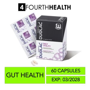 [EXP 03/28] Duolac Daily Vitality Probiotic - 60 Vegetarian Caps Halal Certified - for healthy gut and bowel function