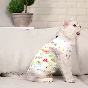 Lovely Cats Recovery Bodysuit After Surgical Castration Cats Surgical Recovery Suit for Wound Healing Post Surgical Care Suit