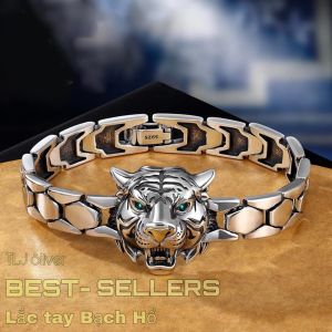 LẮC TAY BẠCH HỔ Siêu Phẩm nhà em mới ra Thiết kế khoẻ khoắn rắn rỏi giúp các anh thể hiện bản lĩnh sức mạnh...