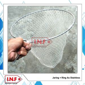 Jaring serokan ikan super kuat / bahan ring stainless padat / jaring serok senar siap pakai