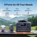 【Power outage essential】（EB3A upgraded version）BLUETTI Elite 30 V2 288Wh/600W 90,000 mAh (Inverter power 1500W) LiFePO4 Battery 220-240V Portable Power Station Fast Charge Solar Generator. 
