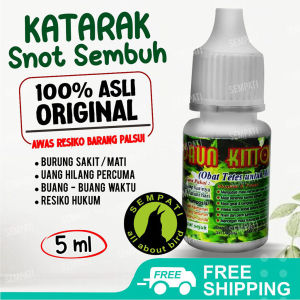 SEMPATI Daun Kitolot Kitolod 5ml Obat Tetes Mata Burung Sakit Katarak Berlendir Bengkak Mata Merah Gatal Berair Bernanah Infeksi Virus Bakteri Nyeri Perih Obat Mata Burung Murai Kacer Kenari Lovebird Cucak Ijo Ciblek Anis Jalak