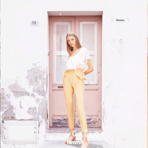 Himma "Milan" Ruffle Tailored Pants กางเกงเอวสูงทรงสอบ ทรงสวย ยับยาก