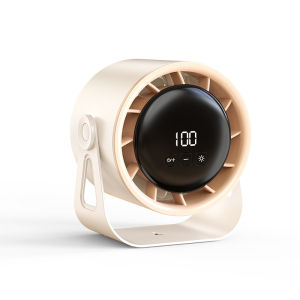 [SG Stock]Desk Fan 4000mAh Quiet LED Digital Display Stand Fan 100-Speed Portable Table Fan for Office/Kitchen/Outdoor